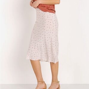 Auguste‎ the Label Jasmine Bias Slip Midi Skirt Cream SZ 6
